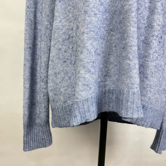 J. Crew | Blue Wool & Alpaca Blend Turtleneck Sweater in Supersoft Yarn - Picture 4 of 6